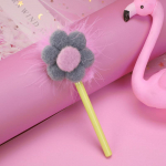 1 tk Kawaii Hexapetalous Flower Koolitarbed Kontoritarbed Geelpliiats Loov armas Palus Sweet Styling Funny Pen Ink Color：Black