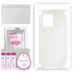 apgo Protective Skin Sticker for the back+sides compatible with Realme 9 Pro Plus, Full Wrap Film, Foil, Vinyl - Pattern Matte Transparent