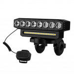 LED-rattavalgusti koos sarvega USB-laetava jalgratta esitulega veekindel, 6 valgusrežiimi toega 8LED & 20SMD