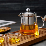 Kuumuskindel klaasist teekann koos filtrifiltriga Infuser teekann 350ml