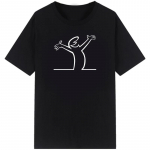 R&otilde;&otilde;msad mood T-s&auml;rgid La Linea The Line Osvaldo Cavandoli TV Mehed Naiste Stiil T&auml;navar&otilde;ivad T-s&auml;rgid &Uuml;markaelusega vabaaja topid Camisetas XL