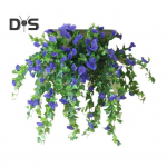 Kunstlik Morning Glory Lill Realistlik kodukontori laud, keskosa pulmade kukutamine Kunstlik petuunia lill, rippuv v&otilde;ltslilleseade sinine