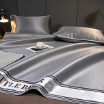 1800D Carbon Light Fibers jahutusmatt voodile Pehme mugav j&auml;&auml;siidist voodimatt Lahe alasti magava nahaga s&otilde;bralik suvepadi 90x200cm 2 pcs set