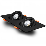 360 nurga all p&ouml;&ouml;ratav LED s&uuml;vistatav allvalgusti ruudukujuline 10W 14W 20W 24W AC220V COB lae kohtvalgusti piltteleri tausta jaoks 5W Each Heads&Warm White