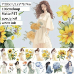 1 Rull Hongkongi stiilis t&uuml;drukuteemaline lint Manuaal scrapbooking DIY dekoratiivsed ajakirjandustarvikud Beauty in a hurry