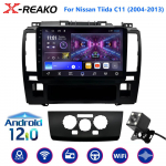 Android autoraadio Nissan Tiida C11 2004 - 2013 jaoks Navi GPS multimeedia videopleier stereo 2din 2+32
