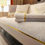 Uus Gold Edge diivanipadja kate kangas istmepadi leibkonna kaasaegne lihtne libisemiskindel diivanr&auml;tik universaalne Four Seasons 70x70cm  1pcs