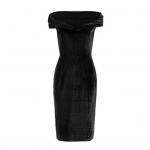 Sumer &otilde;htukleit Olkadeta sametine k&otilde;hn varrukateta seljata &uuml;mbris, &uuml;hev&auml;rviline &otilde;lgadeta kokteilipidu XL must