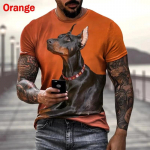 Uus mood suvine kuum soodusm&uuml;&uuml;k 3D dobermani meeste naiste T-s&auml;rk 3D printimine L&uuml;hikeste varrukatega &Uuml;markaelus animekoer Topid T-s&auml;rgid T-s&auml;rgid 4XL