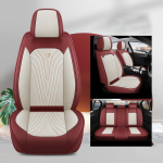 Autopadja Iste Padi K&otilde;ik Neli Aastaaega Universaalne Istepadi Perforeeritud Nahk Spetsiaalne Hingav Istmekate Suvine Autopadja veinipunane v&auml;rv