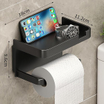 Plastikust tualettpaberihoidja hoiustamisrest Vannitoar&auml;tikute Maitseainepudelite paigutus Vannitoa seina paberirull Telefoni hoiuruum valge