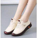 Naiste kevad- ja s&uuml;gishooaja hingavad madala s&auml;&auml;rega vabaaja platvormkingad pehme tallaga mokassiinid PU-nahast &uuml;hekihilised kingad 38