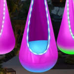 Light up Kids Pod Swing Seat with Lights for Indoor