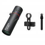 Kaasaskantavad optilise suumiga prillid selge vaatev&auml;ljaga 8X monoklid v&auml;ikese statiivi ja mobiiltelefoni klambriga One Size