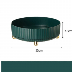 K&ouml;&ouml;gis p&ouml;&ouml;ratav maitseainete hoiukarp plastikust hoiuriiul Kodu Multifunktsionaalne lauaarvuti hoiurest Spice Fruit & Cosmetics jaoks roheline