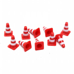 10X Mini Plastic Traffic Cones Sport Training Teet&otilde;kke miniliiklusm&auml;rgid punane