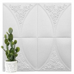 Isekleepuvad 3D-seinakleebised valge