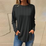Naiste T-s&auml;rgid S&uuml;gises vabaaja pikkade varrukatega s&auml;rgid Vintage graafilise tr&uuml;kiga top Pullover L must