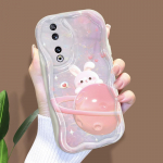 Armas koomiksimustriga kreemjas tekstuuriga korpus Lainelise servaga pehme silikoonkaanega telefoni&uuml;mbris Huawei Honor Infinix Tecno iPhone'i jaoks Huawei Nova 5T must