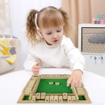 Shut The Box lauam&auml;ng neljapoolsete t&auml;ringutega 45326, t&auml;iskasvanutele m&otilde;eldud pereharidus roheline