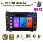 Android Autoradio Mercedes-Benz A-klassile W169 B-klassile W245 V-klassile W639 W906 Sprinter Viano Carplay Auto Multimeedia GPS 2din Autoradio 2+64GB 2+32GB