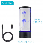 LED-lamp &uuml;mbritsev &ouml;&ouml;valgus meduus kaugjuhtimispult v&auml;rvi muutvad dekoratiivsed tuled akvaariumi kodukaunistus kaunid kingitused 【small size】No remote control