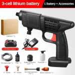 500 W 21 V majapidamises kasutatavad juhtmeta elektrilised veep&uuml;stolid, kaasaskantav k&otilde;rgsurvepesumasin, laetav vahugeneraator water gun+3 cell batteries