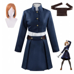 Anime Jujutsu Kaisen Kugisaki Nobara Cosplay Kost&uuml;&uuml;m Top Seelik Halloween Parukad Naiste V&ouml;&ouml;kott Peokleidide komplekt L-(Costume+Wig)