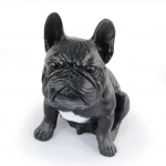 French Bulldog, Frenchie III - dog statue, sitting dog for desk, decoration for the living room of a dog lover by Art-Dog