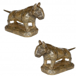 Bull Terrier VI - dog statue, figurine for office, trophy for dog show by Art-Dog brand