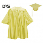 1 komplekt Unisex laste l&otilde;pumantli m&uuml;tsi komplekt ees t&otilde;mblukk lahtine tutt Aastasilt &Otilde;pilane Lasteaia l&otilde;puaktus kleidim&uuml;tsi tuttide komplekt M kollane