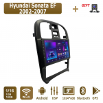 Android Carplay Autoraadio Hyundai Sonata EF 2002-2007 jaoks Multimeediam&auml;ngija Pea&uuml;ksus Stereo GPS-navigatsioon BT WIFI 2+32GB 1+16GB