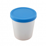 J&auml;&auml;tisetopsid, magustoidu s&uuml;gavk&uuml;lmiku hoiustustopsid, kaanega konteinerid, plastist &uuml;mmargused vannid, magustoidu toidu hoiustusanum S 6.7x8cm sinine