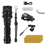 LED Taktikaline Jahipidamis Taskulamp USB Laetav Veekindel Taskulambi Lamp Switch+Mount+18650battery must