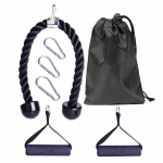 J&otilde;usaali trossmasina lisaseadmete komplekt Tricepsi allat&otilde;mbek&ouml;is koos takistuspaeltega K&auml;epide ja karabiin Fitnessivarustus must