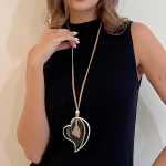 Euroopa ja Ameerika populaarne armastuskampsunite kett Amazon uus naiste pikk kaelakee