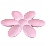 Loomingulised kassitoidun&otilde;ud kroonlehed, mitme rakuga kassipoegade kauss PP lemmikloomade s&ouml;&ouml;tja varustus roosa