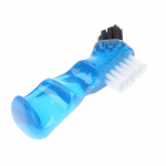 1 tk miniharjastega hambaproteeside puhastushari, harjastega v&otilde;ltshambahari suuhoolduse t&ouml;&ouml;riist 7.3*3cm sinine