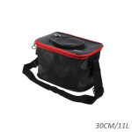 11-35L Kokkupandav Kalakopp Multifunktsionaalne EVA Kalakott Eluskala S&auml;ilitamiseks Kalakonteiner 5 Suurust S must