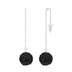 LOVA LOLA VAN DER KEEN - K&otilde;rvar&otilde;ngad - Prestiižiehted - P&auml;ris kristall - 925 Sterling Silver - Pousse System