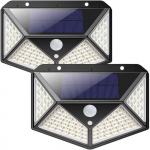 Lampe Solaire Ext&eacute;rieur 100 Led, 2-4 Pack &eacute;clairage Solaire Ext&eacute;rieur D&eacute;tecteur De Mouvement &eacute;clairage 270&deg; etanche, Spot Solair309