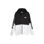 Puma V&auml;rviline Logotr&uuml;kiga Spordihoodiga Kootud Jakk Meeste Jakk Must 679606-01 M black