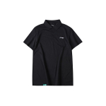 Li Ning Sulgpalli Seeria Spordiklassikaline L&uuml;hikeste Varrukatega &Uuml;hev&auml;rviline Polo S&auml;rk Suvi Meeste polo s&auml;rgid Must APLR129-1 XL