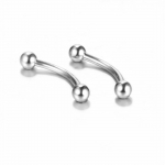 Mood Beanty K&otilde;hre K&otilde;rva Stud Clicker Titaanist Terasest Keha Ehted Huule Labret Ring Septum Tragus Seksikad &Otilde;mblusteta Piercingud Kirurgilisest terasest hingedega 1.2*6+3mm #Ball 02 h&otilde;be