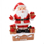 Collectible Santa Claus Statue in Resin for Office and Home Use Chimney