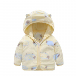 Beebi kapuutsiga korallifliisist mantel kevadeks ja s&uuml;giseks &ndash; paks, soe, unisex v&auml;ikelaste jope 80cm