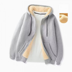 Meeste kapuutsiga lambavillast kapuutsid Cardigan Plus sametist paksendatud talvine soe lahtine neutraalne mood kampsun must hall meresinine S