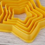 6 tk/komplekt J&otilde;ulupuu k&uuml;psisevorm T&auml;hekujuline koogi- ja k&uuml;psisevorm oranž