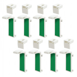 Pakendis 8 h&otilde;lpsasti paigaldatavat klambrihoidjat ruloode jaoks Tugevad kleepuvad aknavarjud kardinakronsteinide vahetus