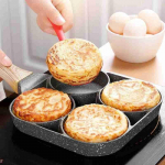Frying Egg Pan Vorm Nelja auguga Artefakt Mittenakkuv pannkoogipann Kodu Hommikus&ouml;&ouml;k ADM
